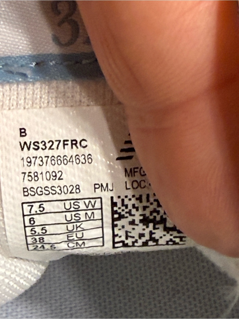 New Balance 327 Grey Blue Women's Lifestyle Sneakers WS327FRC Size 7.5 - Picture 14 of 15